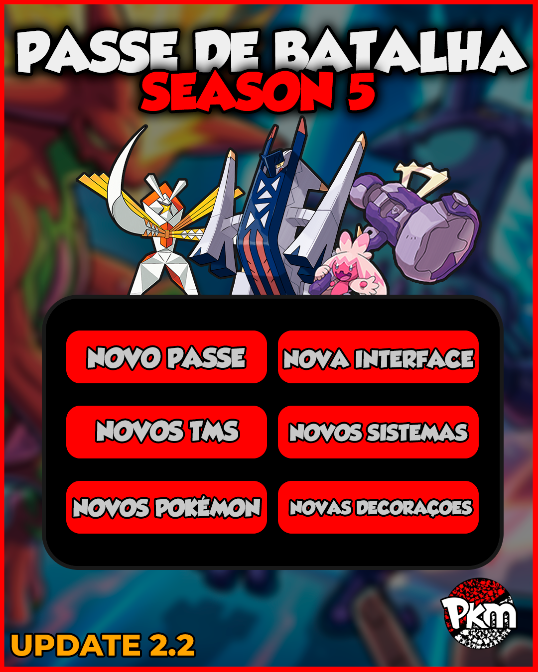 Update 2.2 - Novo Client e Passe Season 5