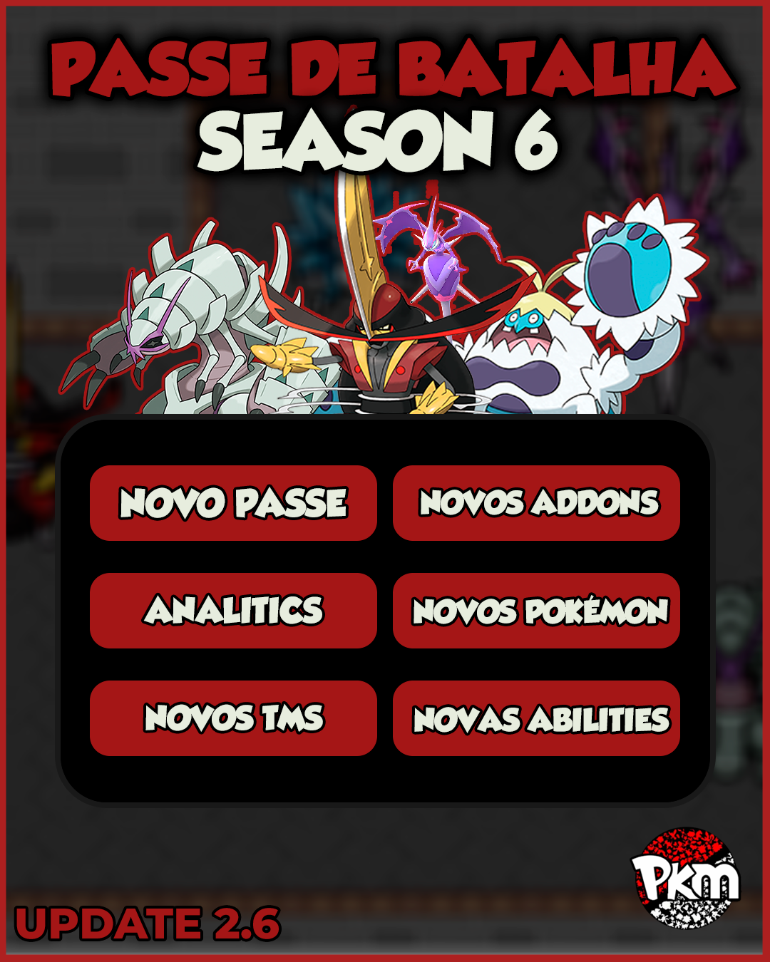 Update 2.6 - Abilities, Analyzer & Novidades